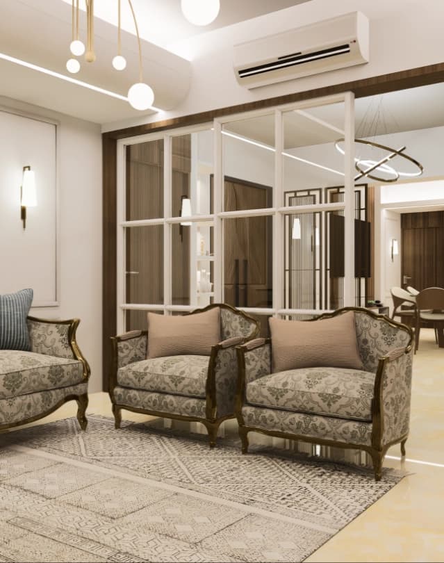Poolside terrace interior