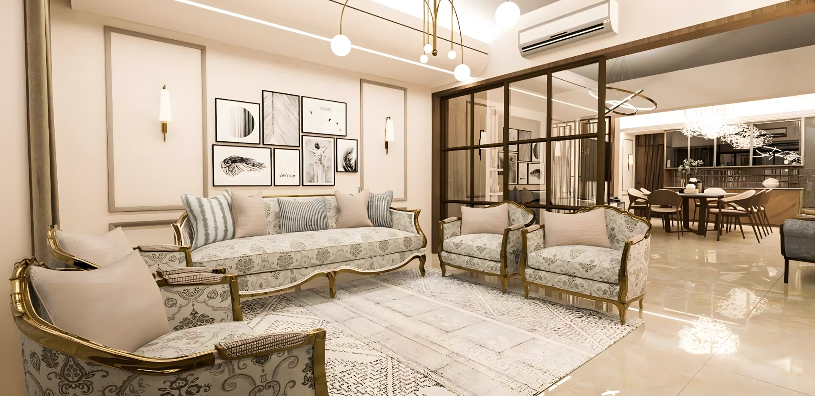 Residential design ideal for Elegant Wall Mouldings