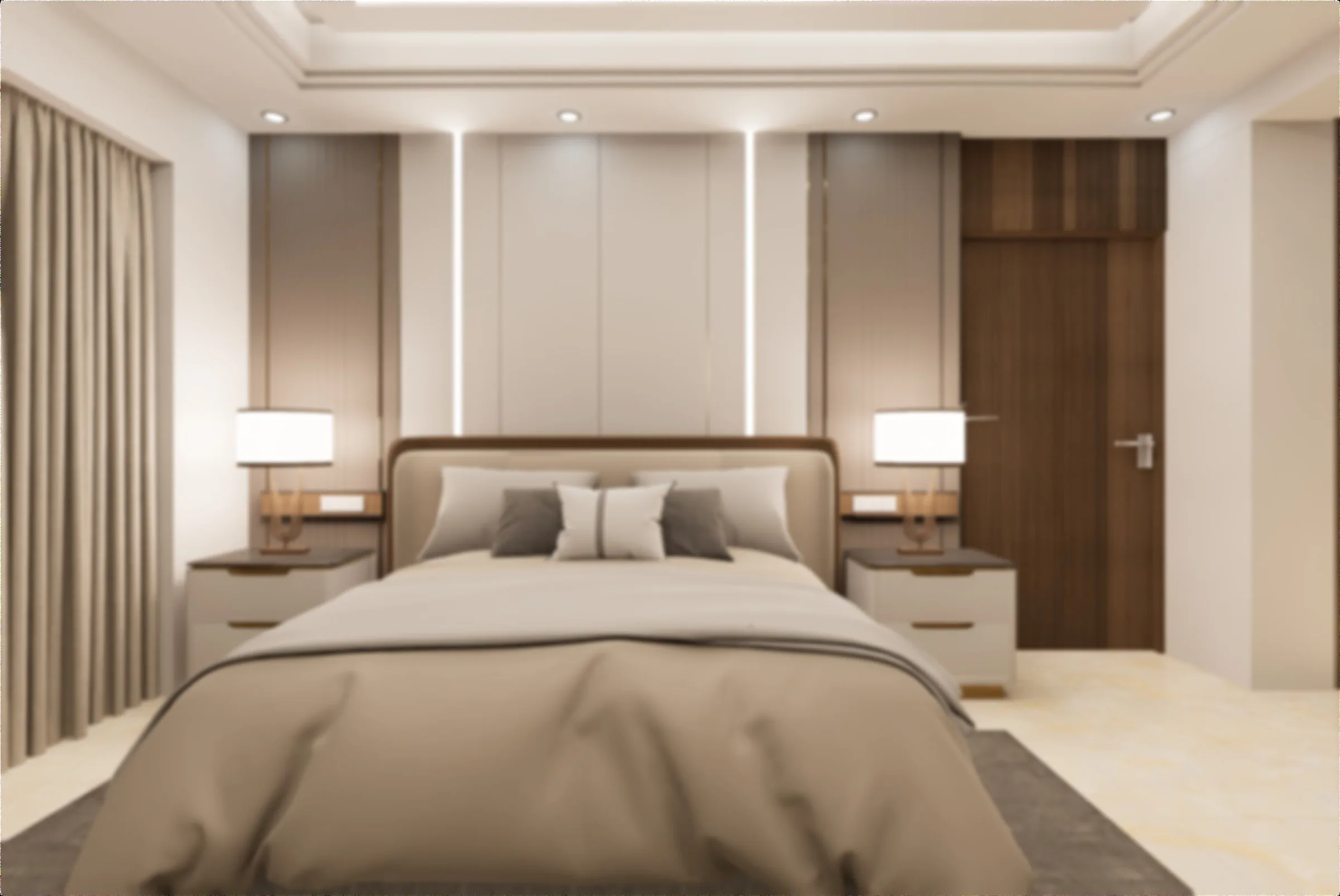 Bedroom interior — behind the scenes of a JamSpace project
